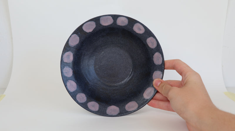 Håndlavet keramik dyb tallerken