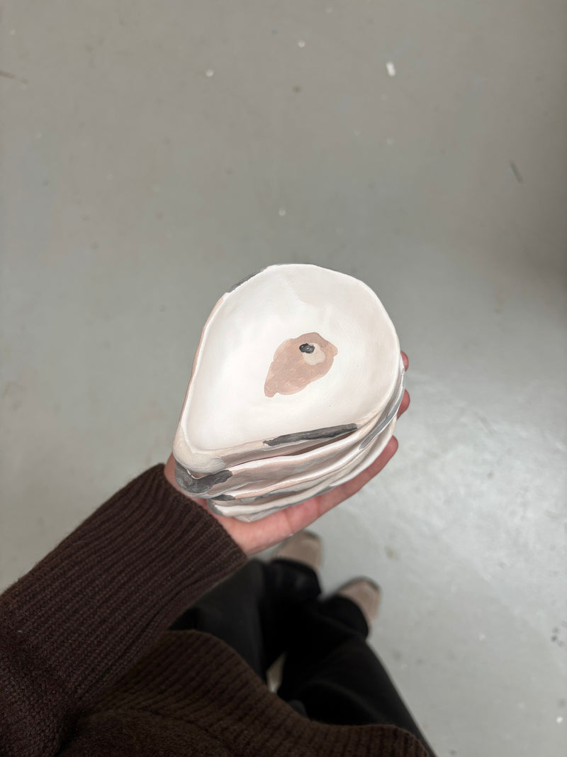 Porcelæns muslingeskal - natur