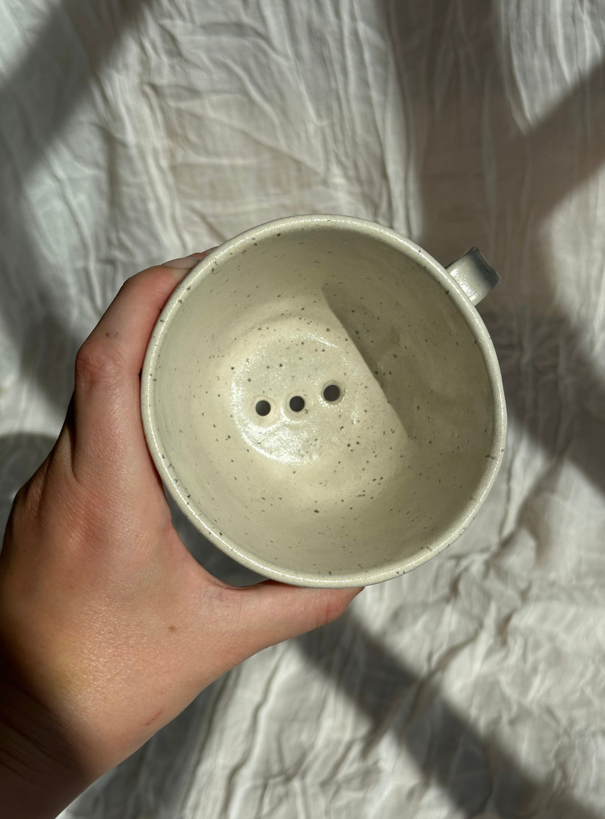 Wabi-sabi kaffetragt - råhvid