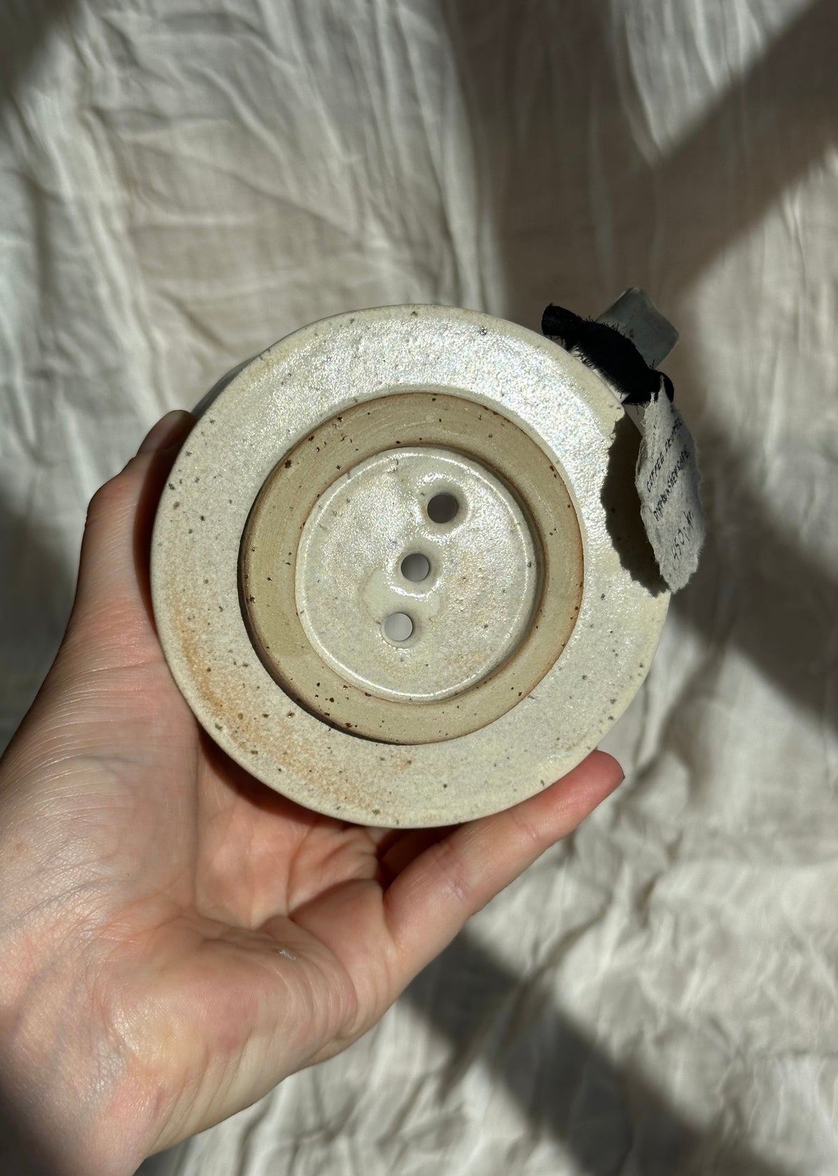 Wabi-sabi kaffetragt - råhvid