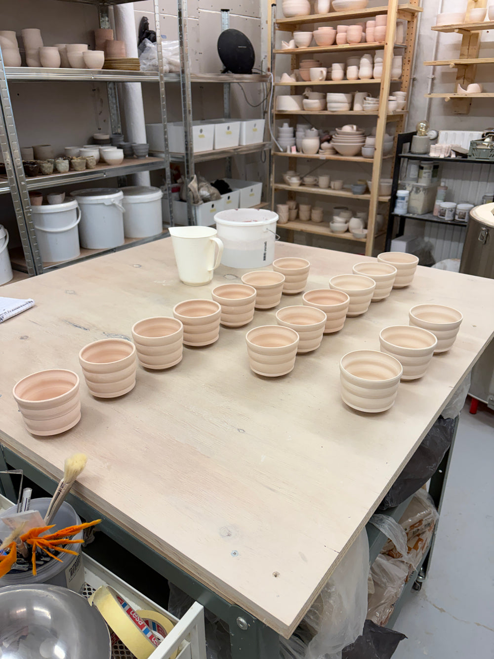 Camilla Sander ceramics — værksted