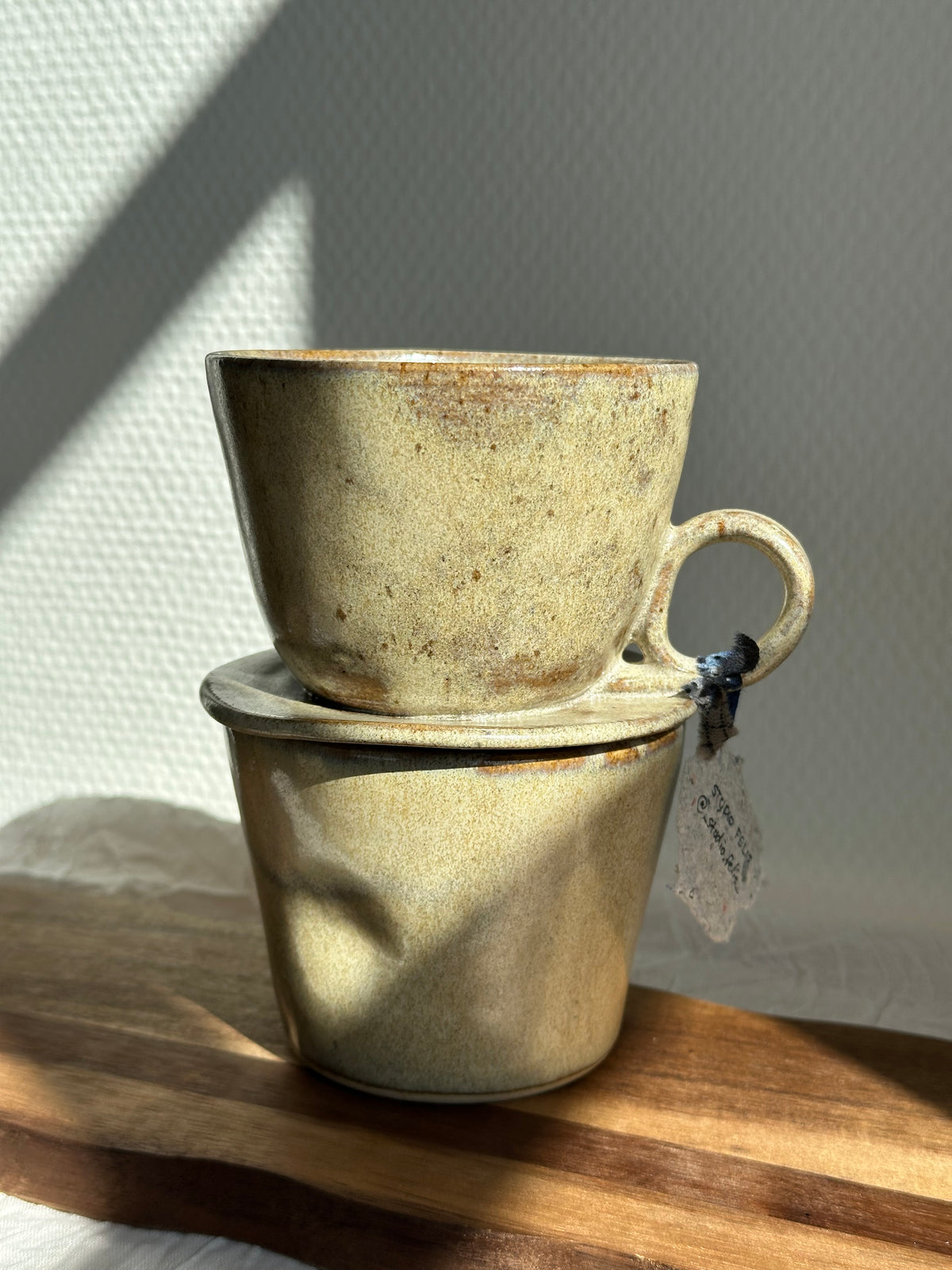 Wabi-sabi kaffetragt - sand