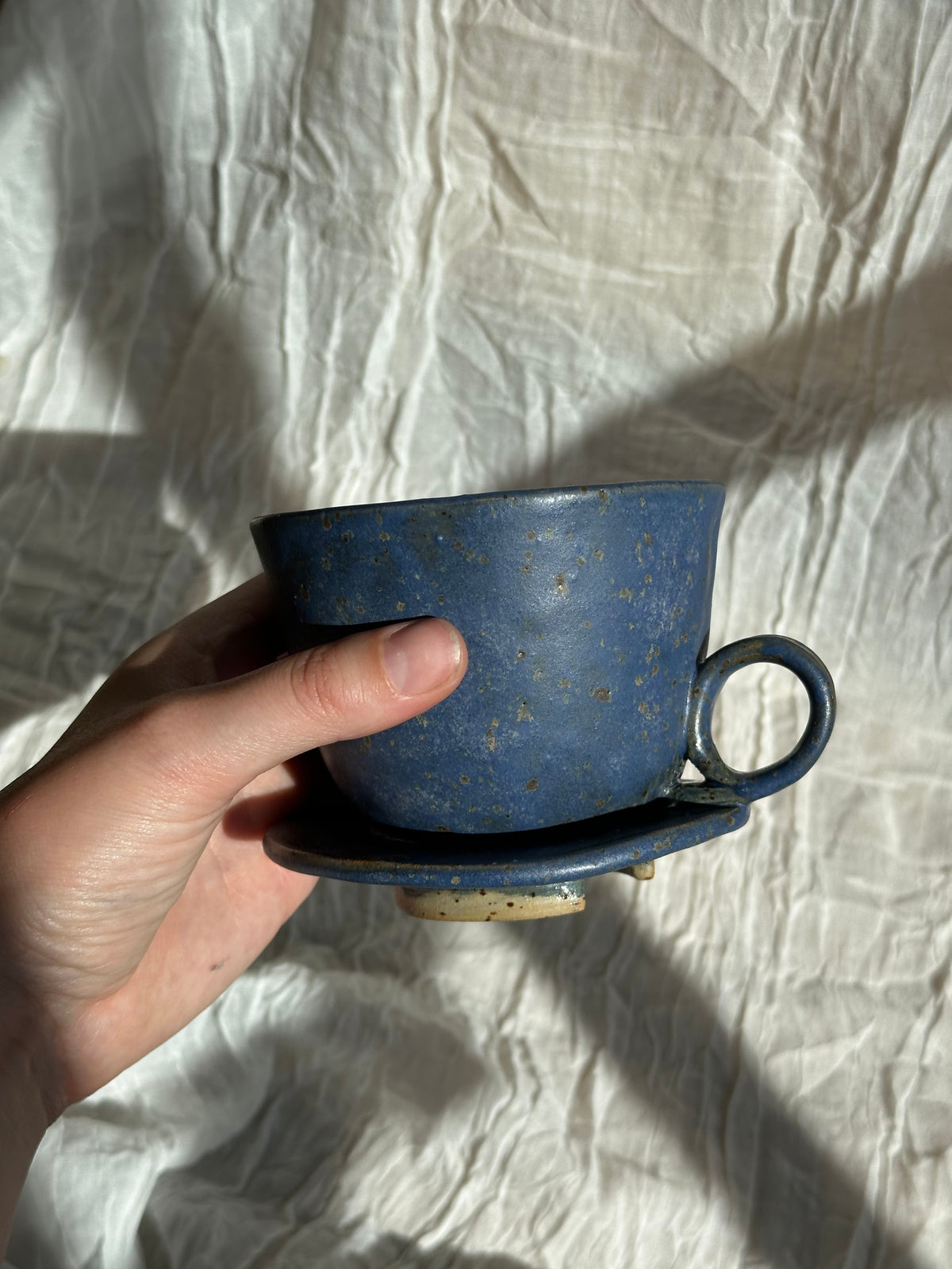 Wabi-sabi kaffetragt - kobolt