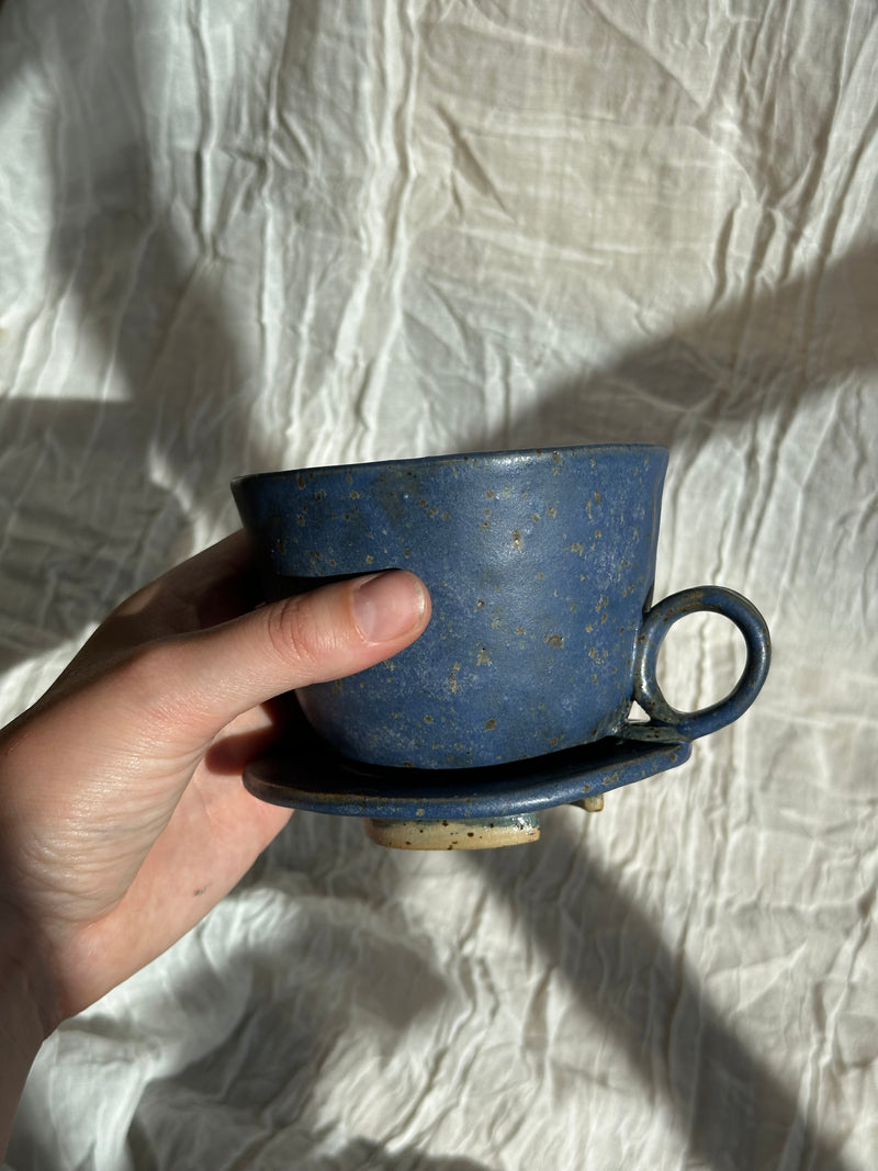 Wabi-sabi kaffetragt - kobolt