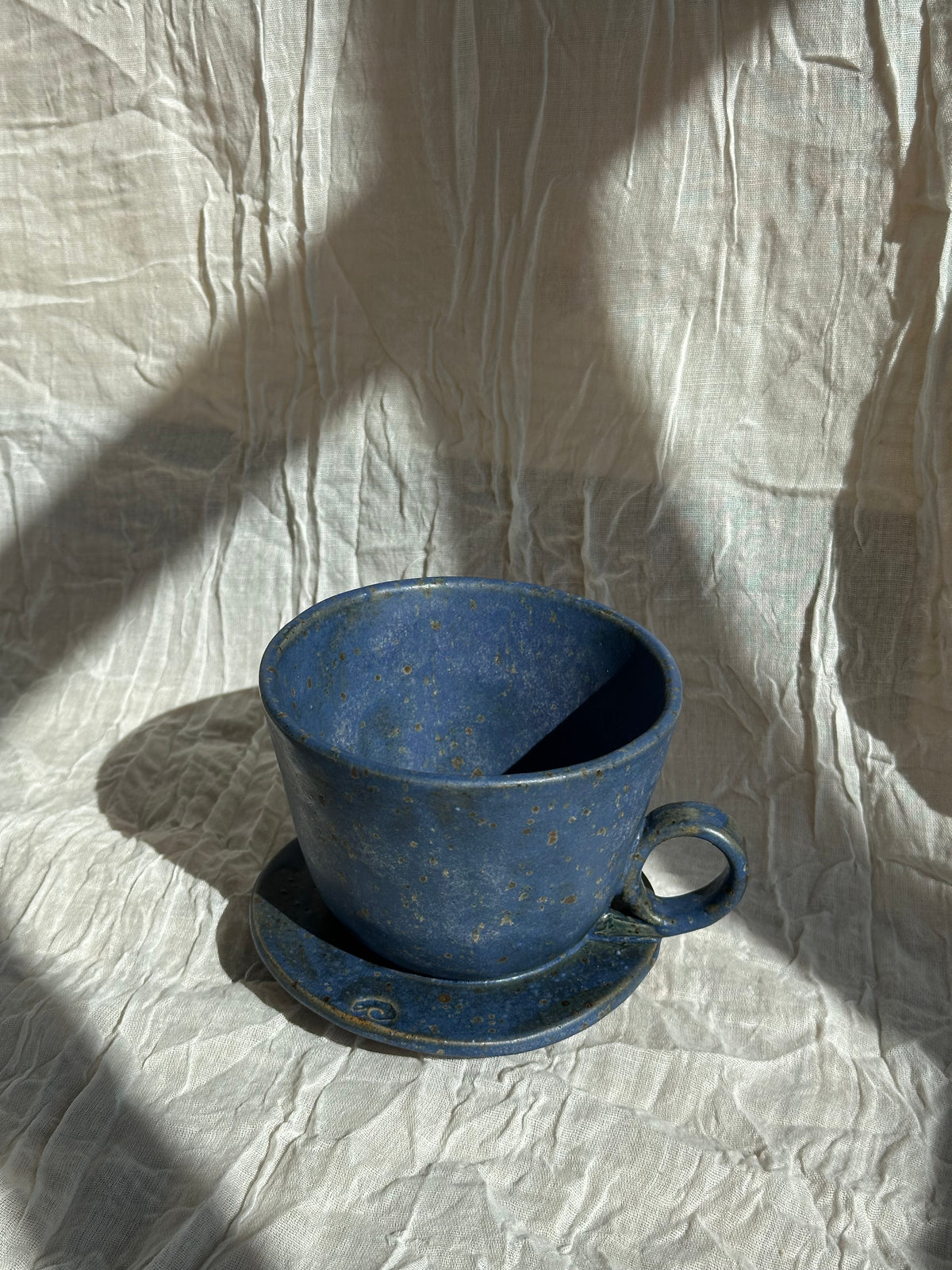 Wabi-sabi kaffetragt - kobolt