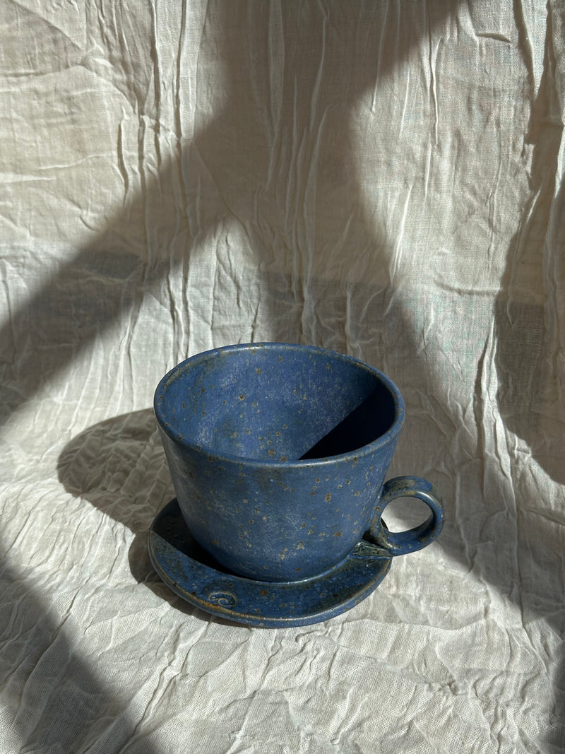 Wabi-sabi kaffetragt - kobolt