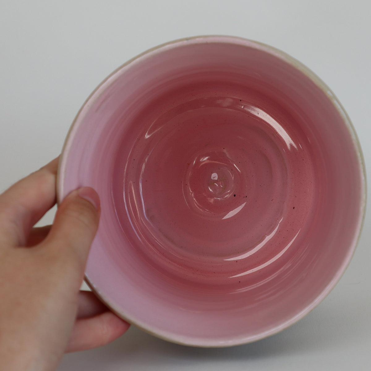 Håndlavet og malet keramik vase - stor