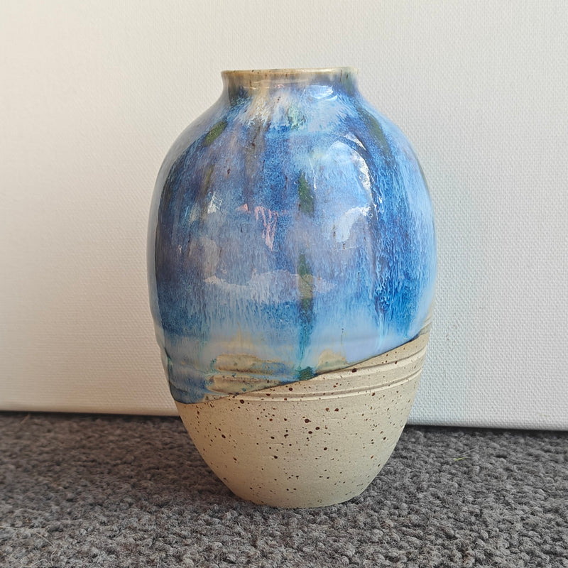 Unika blå vase