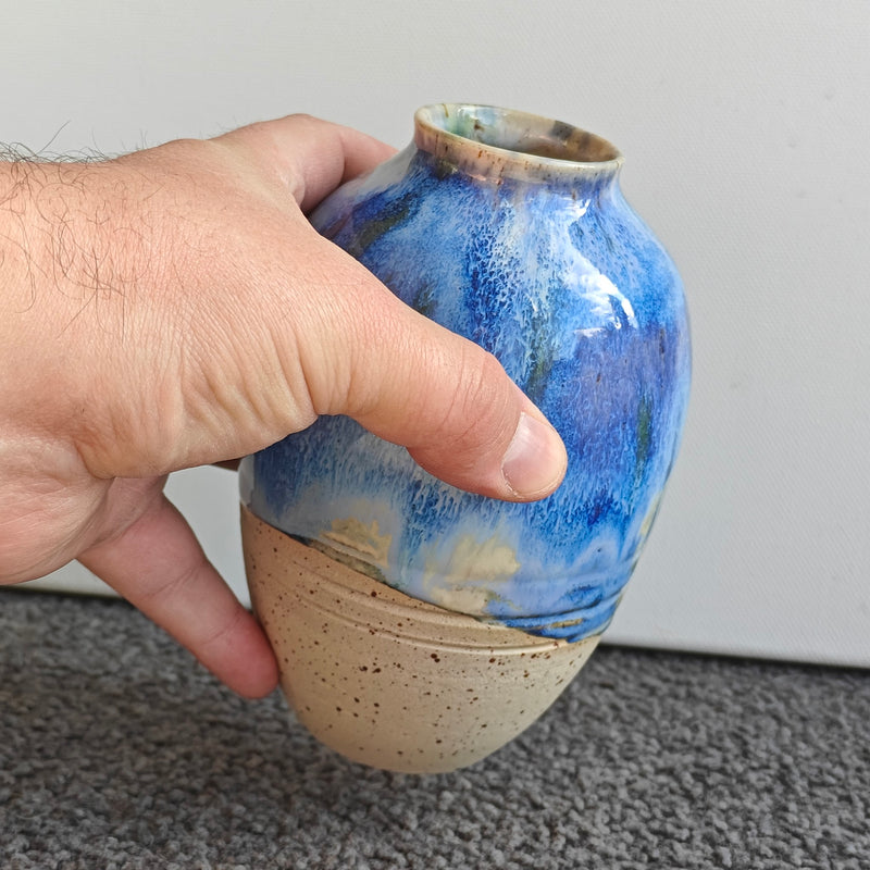 Unika blå vase