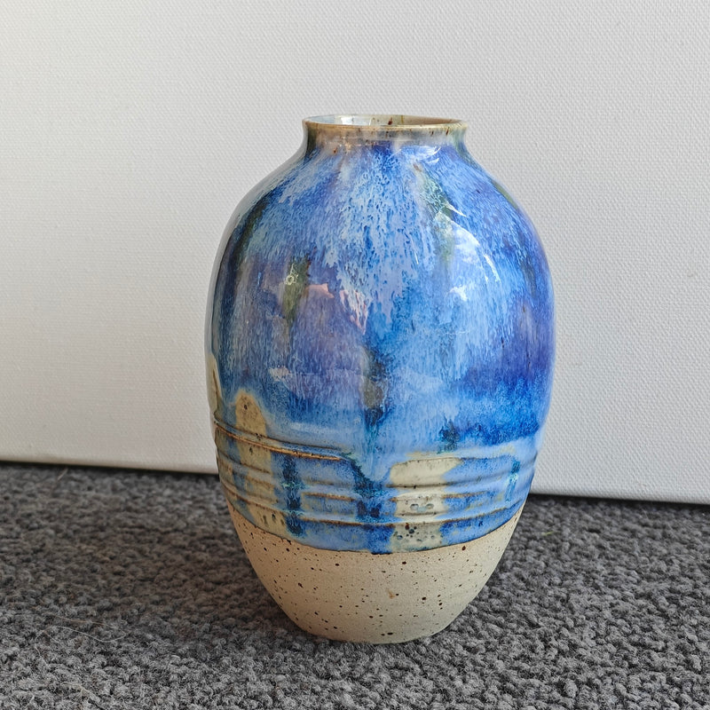 Unika blå vase