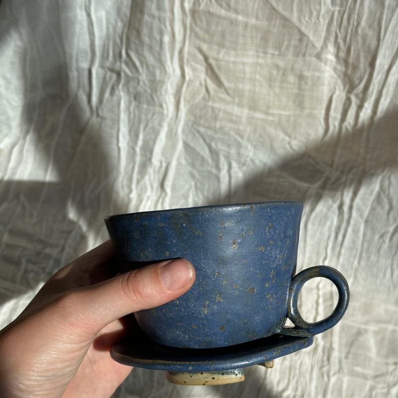 Wabi-sabi kaffetragt - kobolt
