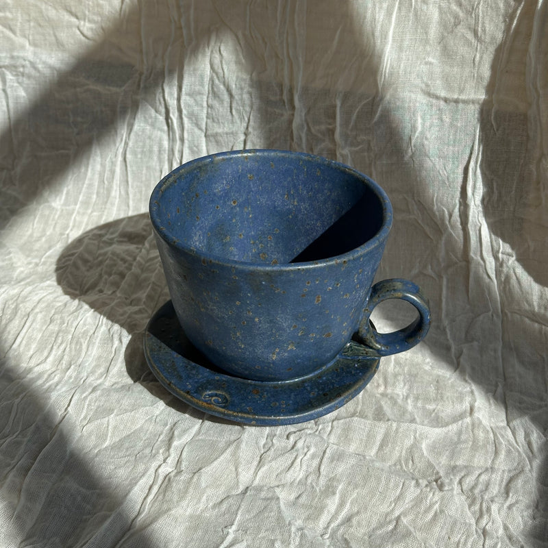 Wabi-sabi kaffetragt - kobolt
