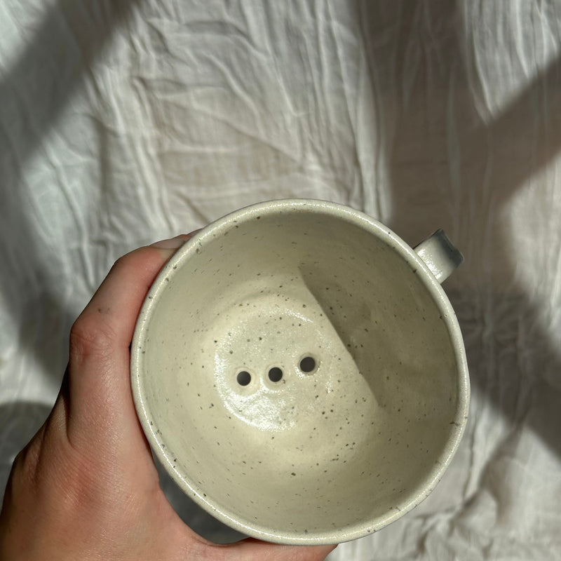Wabi-sabi kaffetragt - råhvid