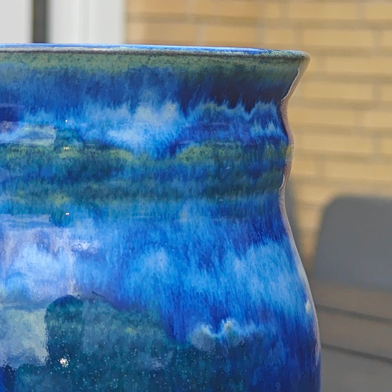 Blå unika vase