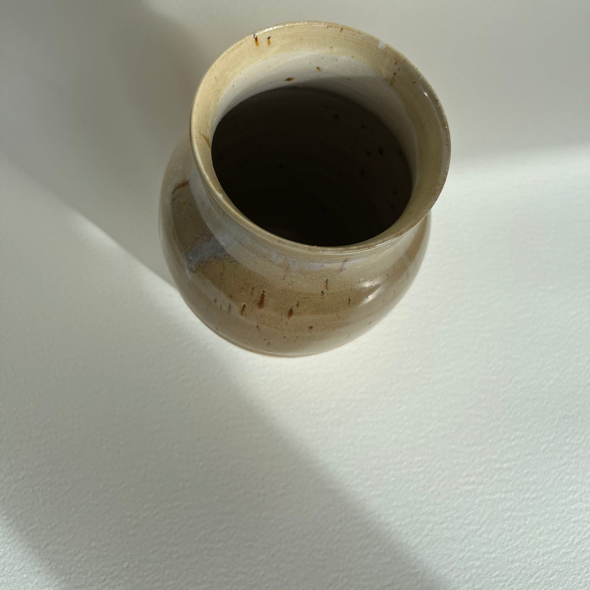 VASE - høj, orange/sand