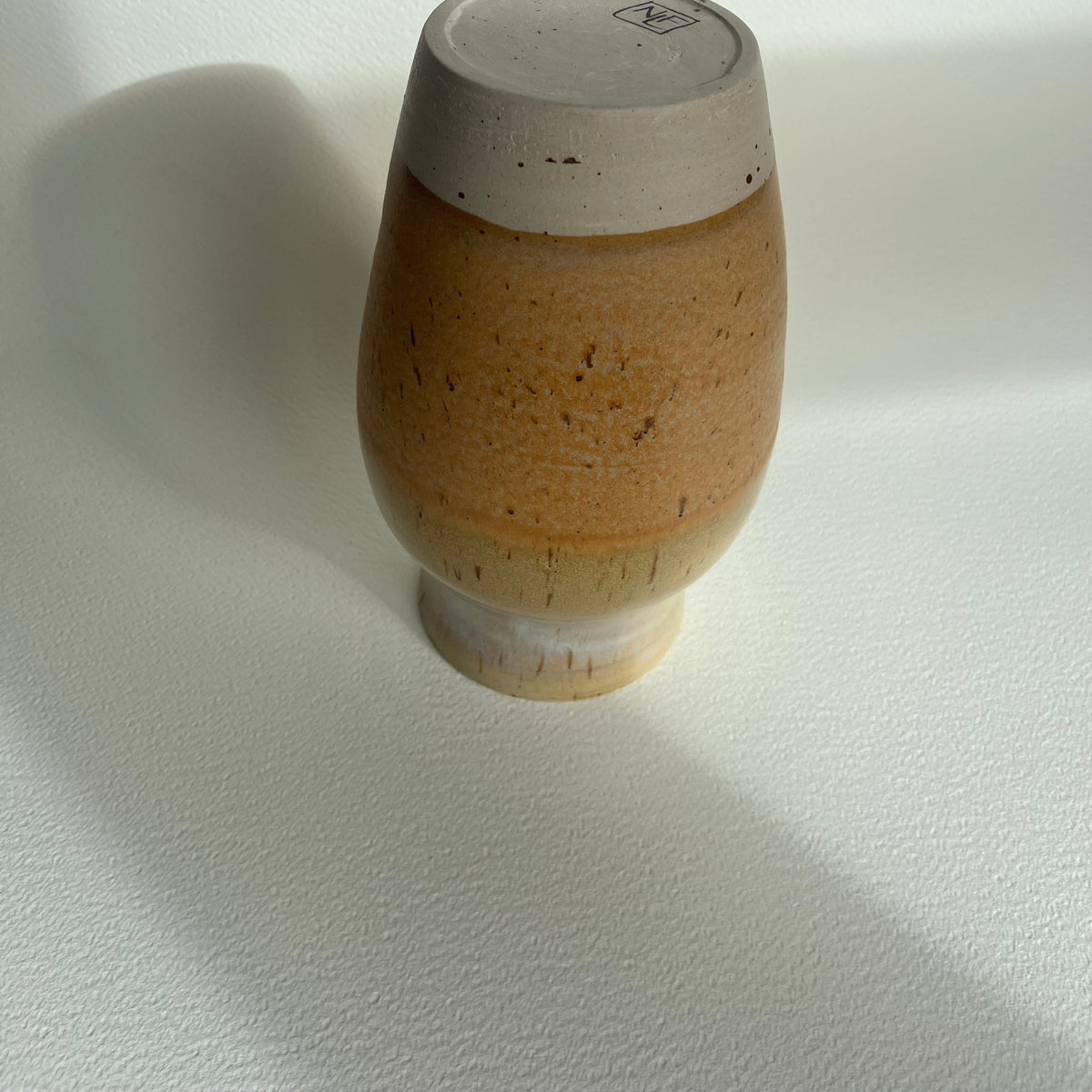 VASE - høj, orange/sand