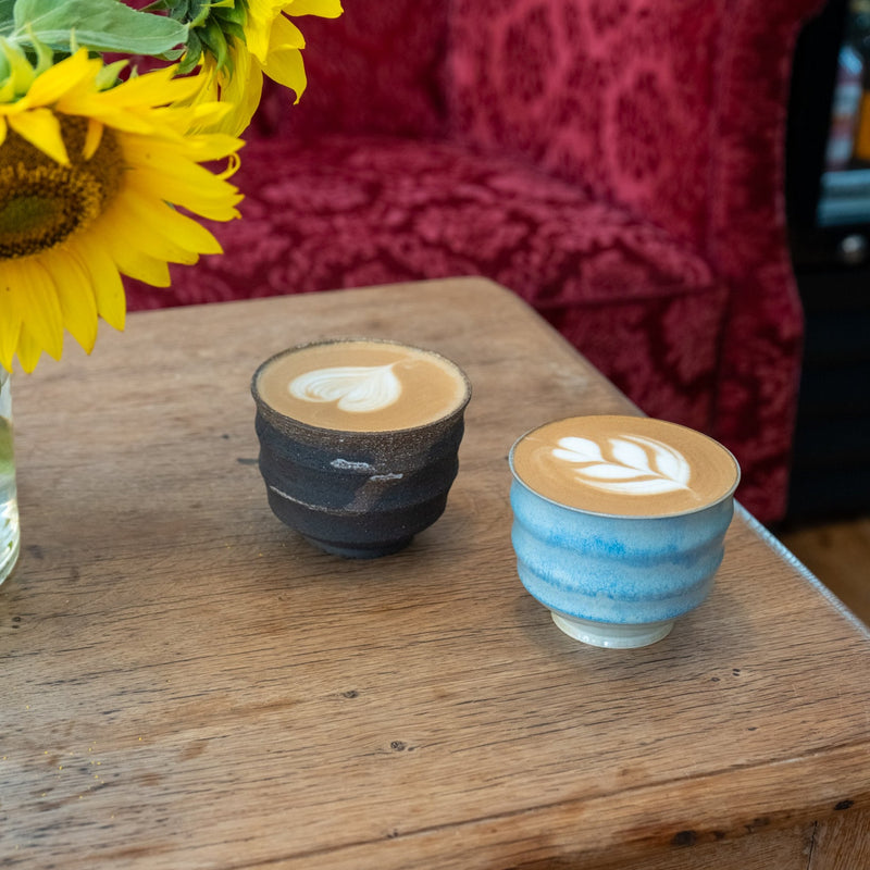 TORA cappuccino, himmelblå