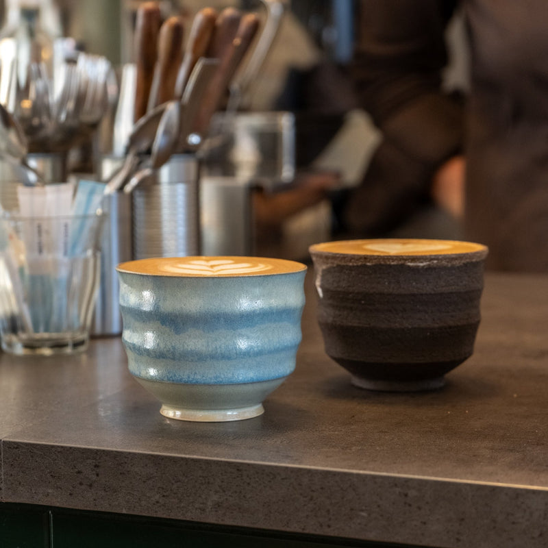 TORA cappuccino, himmelblå