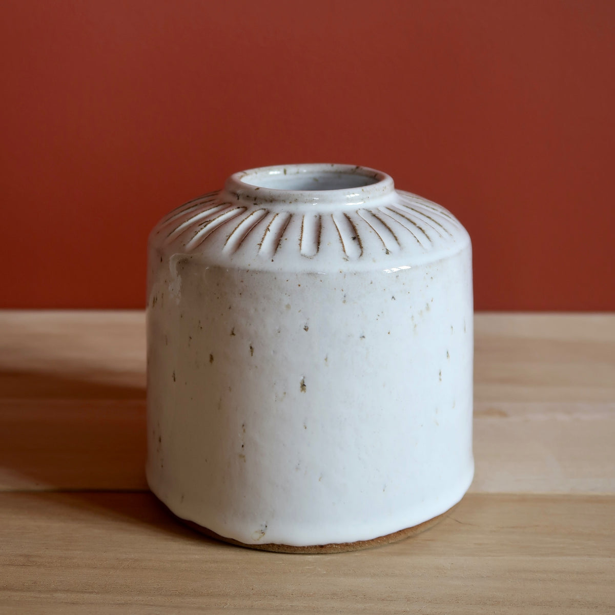 Vase, hvid